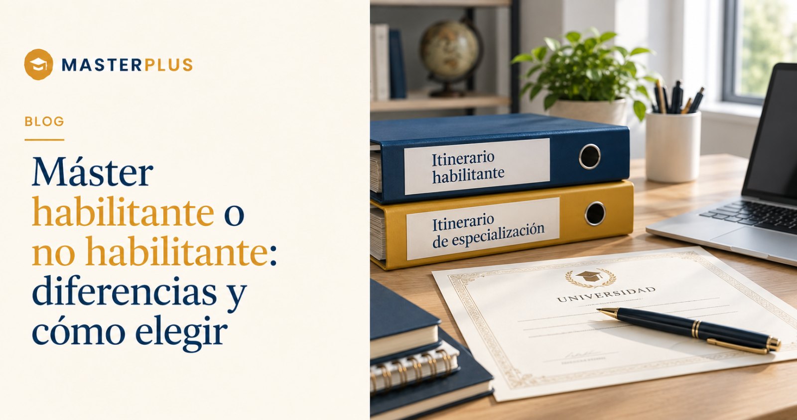 Máster habilitante o no habilitante: diferencias y cómo elegir
