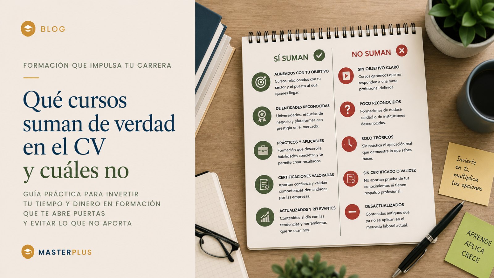 Qué cursos suman de verdad en el CV y cuáles no